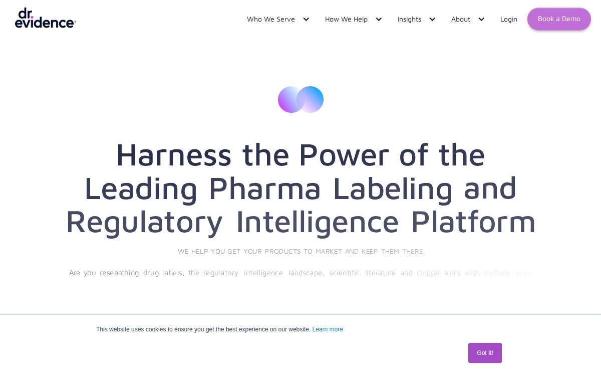 Doctor Evidence website preview