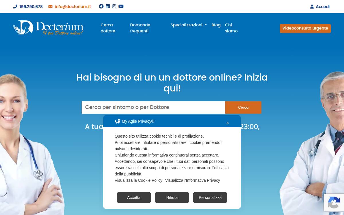 Doctorium website preview