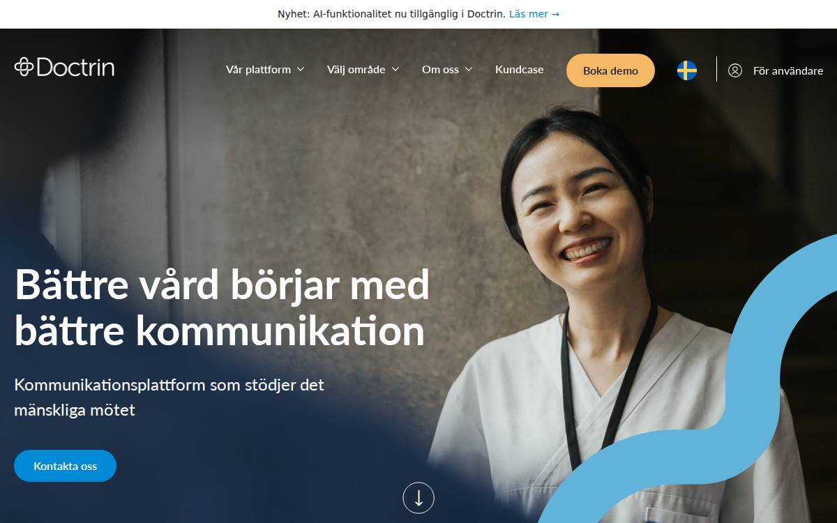 Doctrin website preview