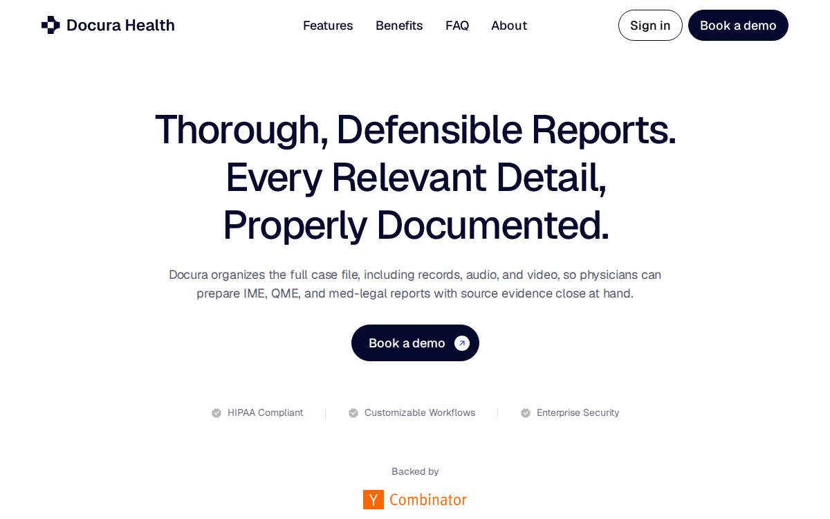 Docura Health website preview