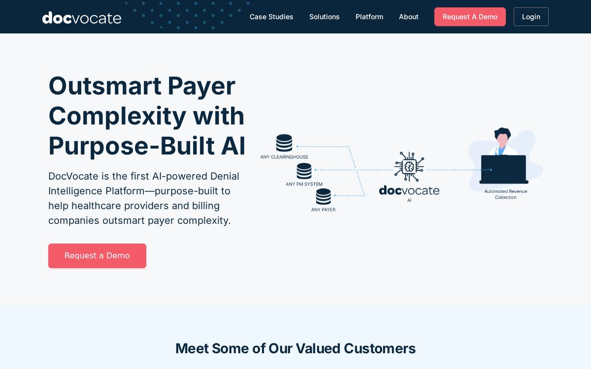 Docvocate website preview