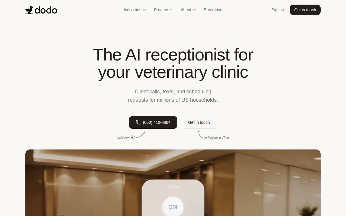 Dodo website preview