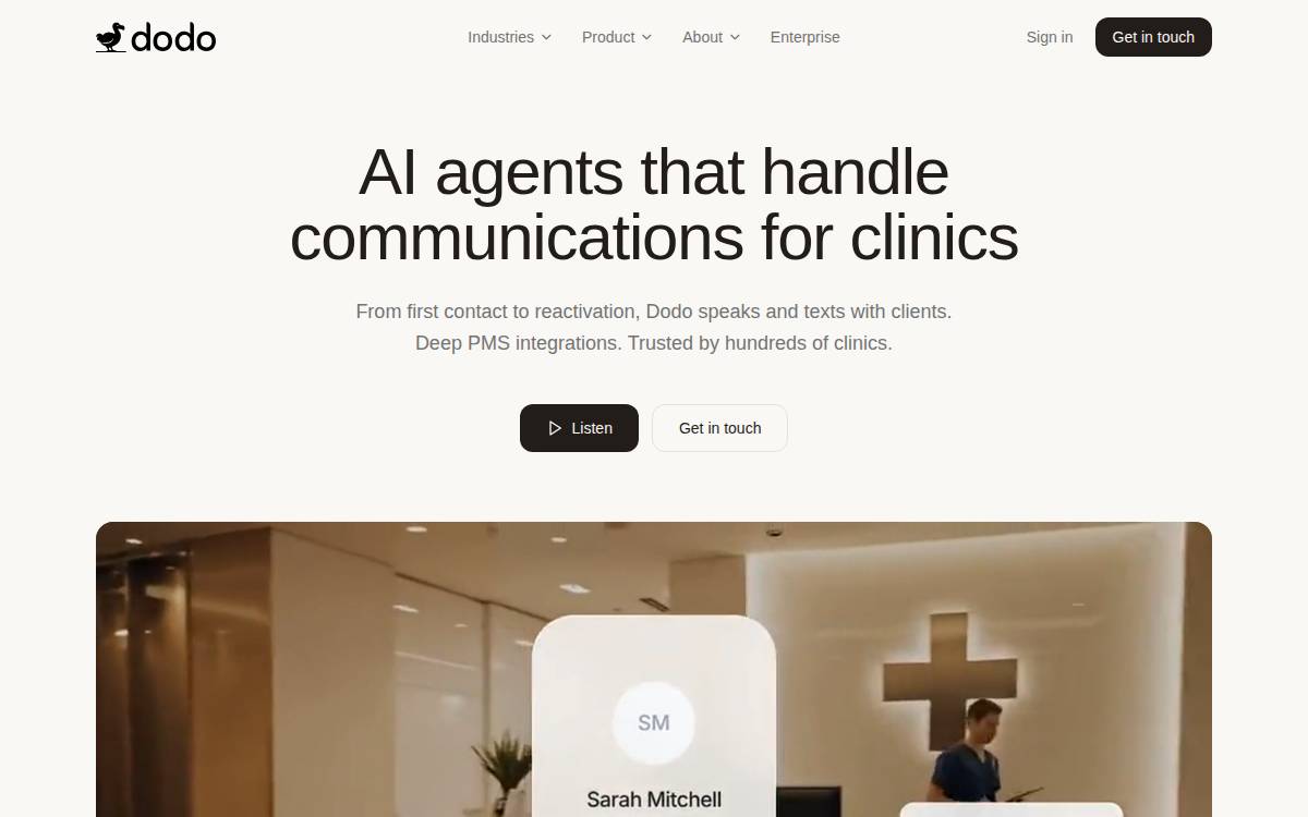 Dodo website preview