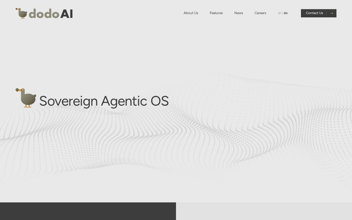 dodoAI株式会社 website preview
