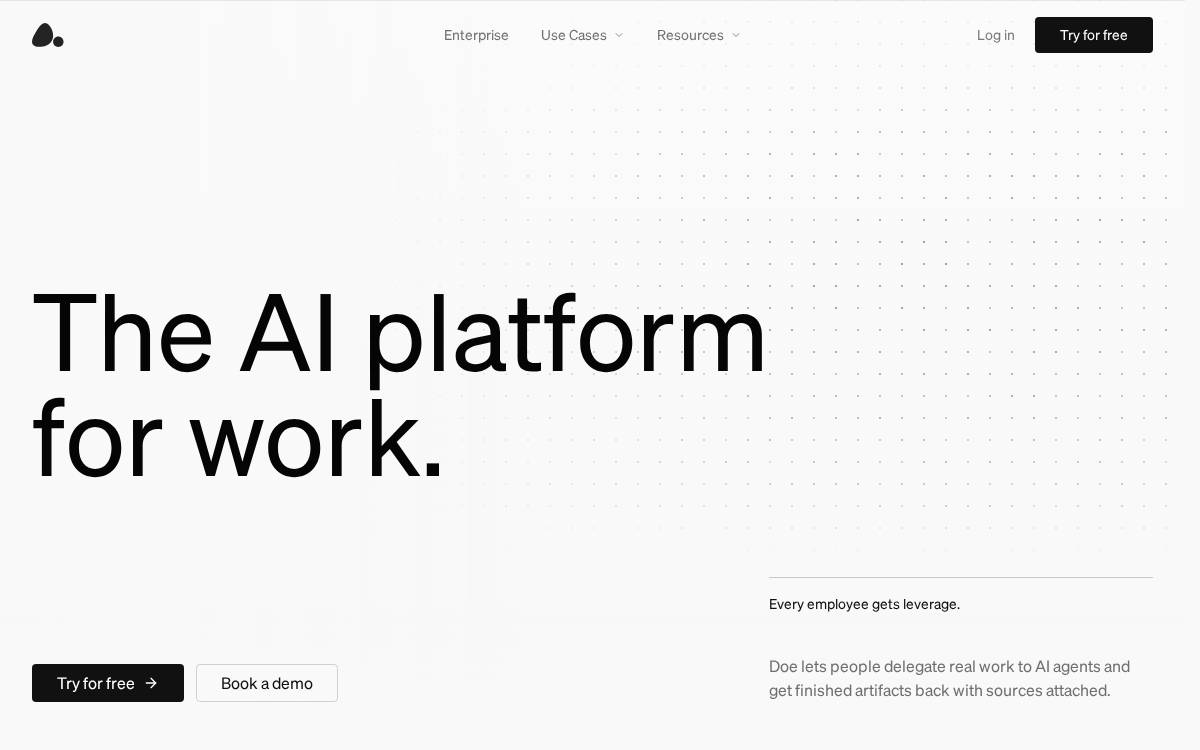 Doe website preview