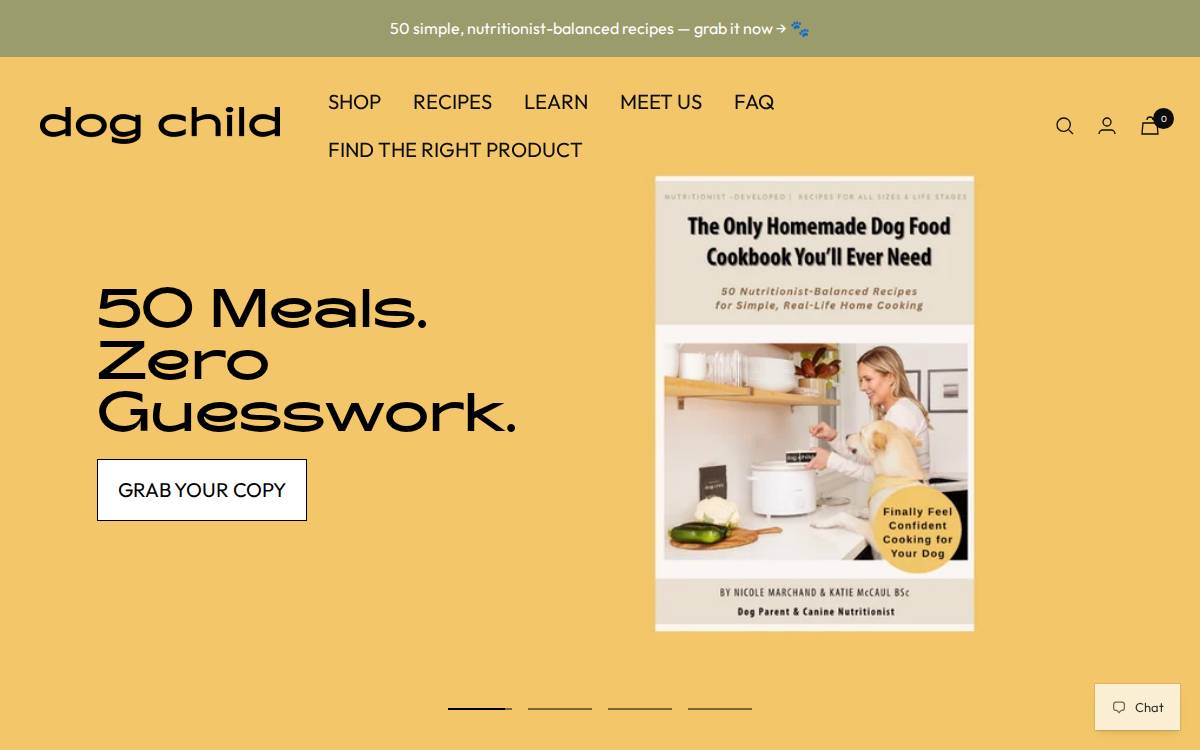 Dogchild website preview