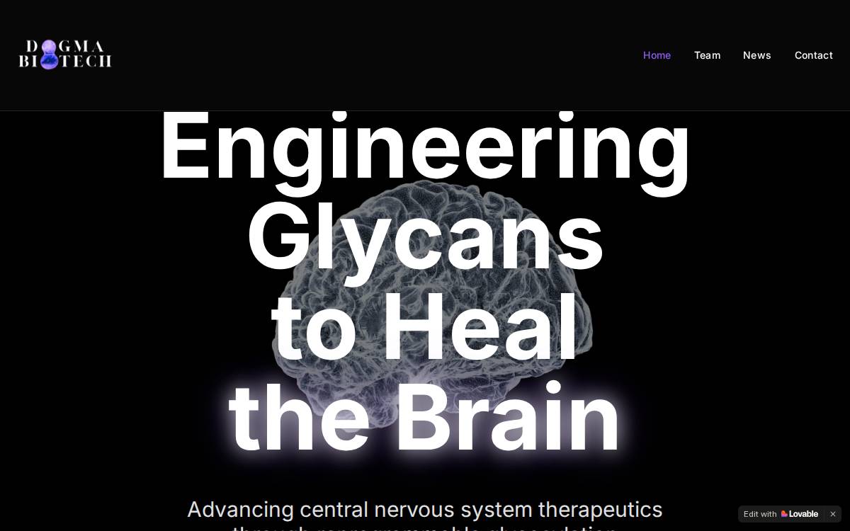 Dogma Biotech website preview