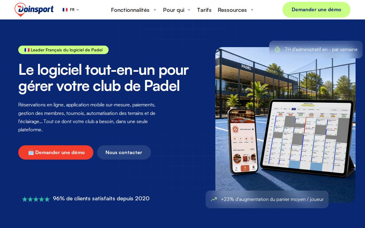 Doinsport website preview