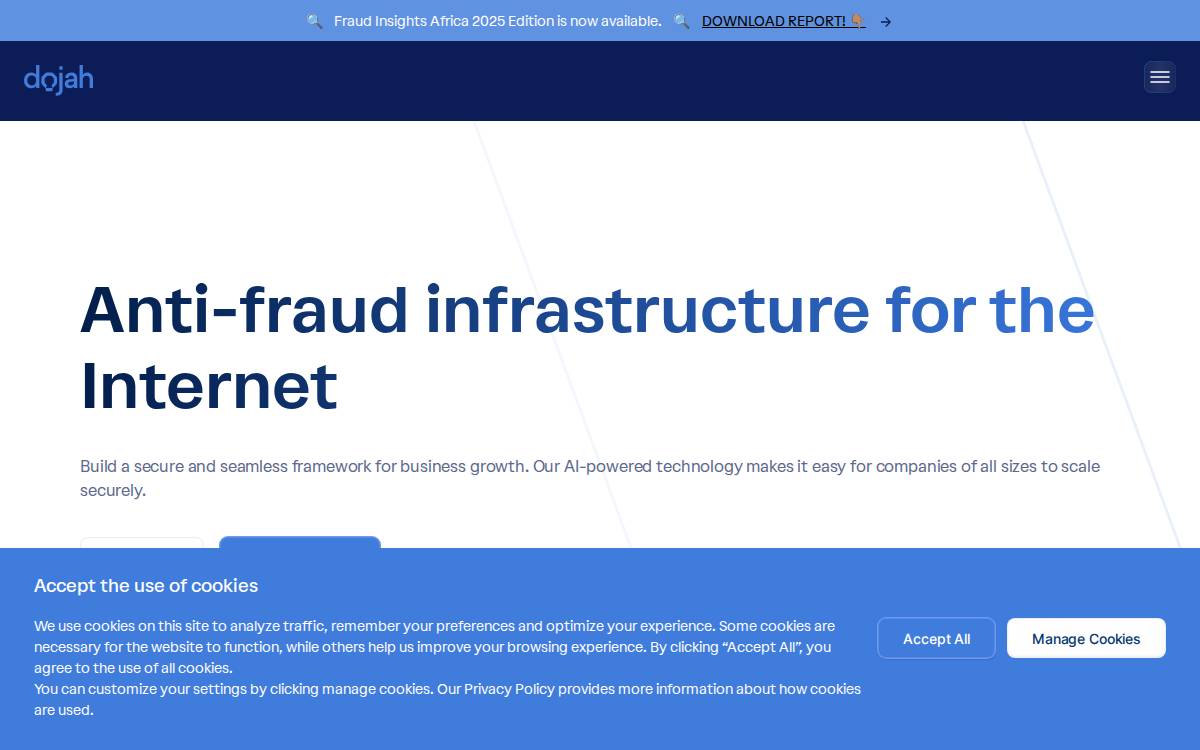 Dojah Inc website preview