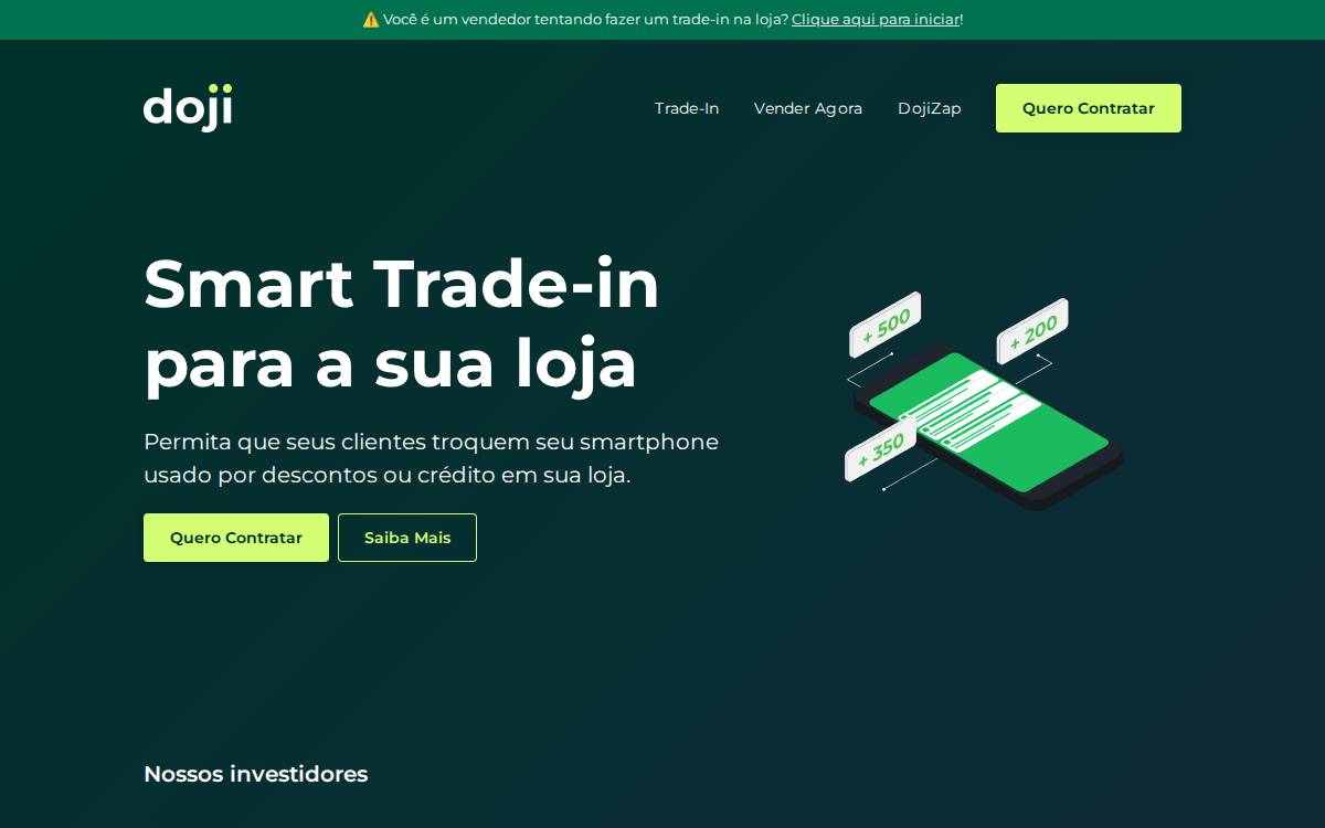 Doji website preview
