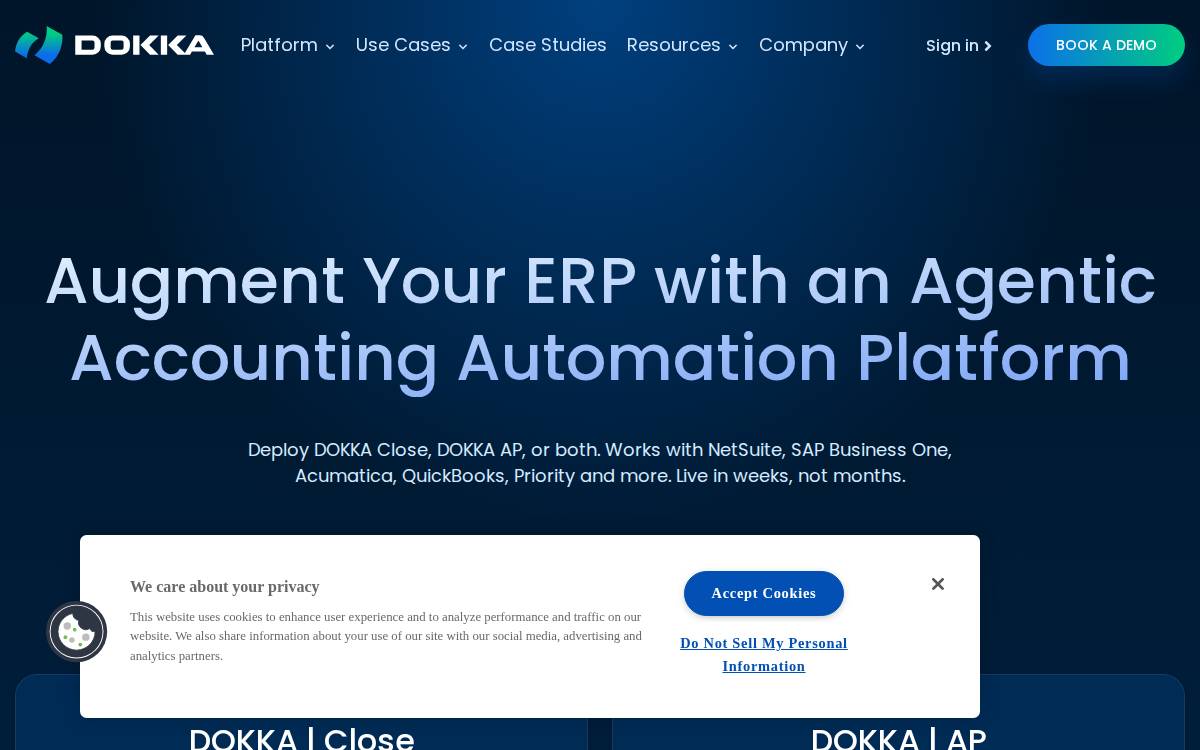 DOKKA website preview