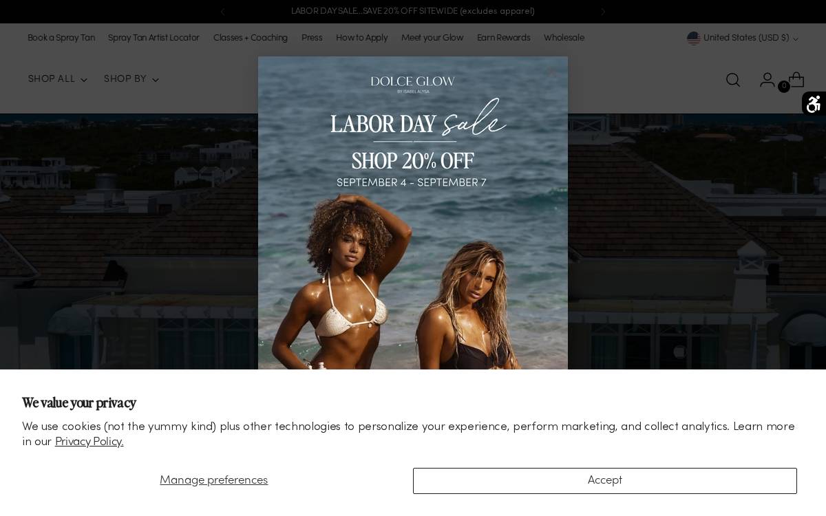 Dolce Glow website preview