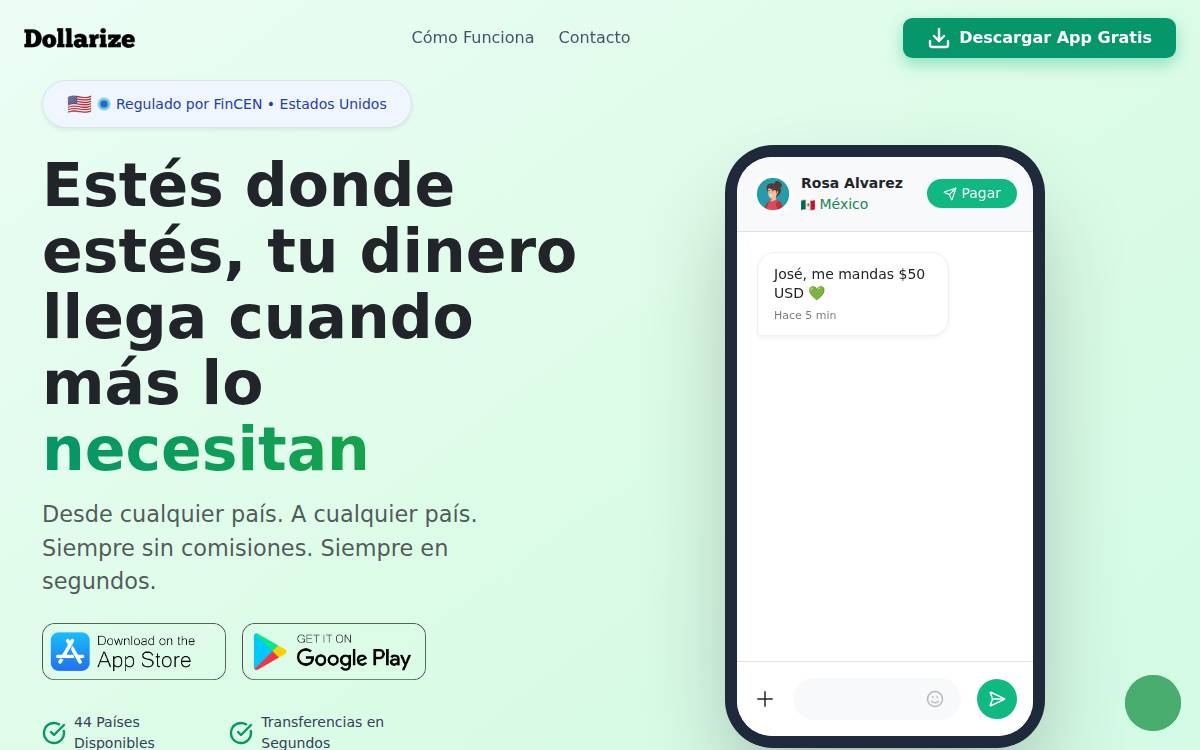 Dollarize website preview