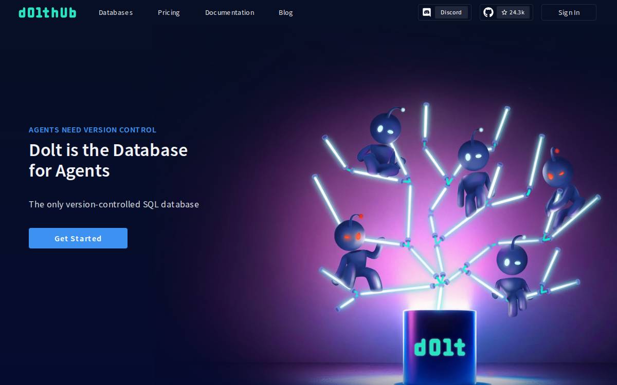 DoltHub website preview