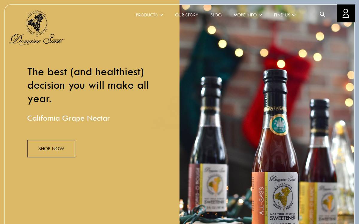 Domaine Sante website preview