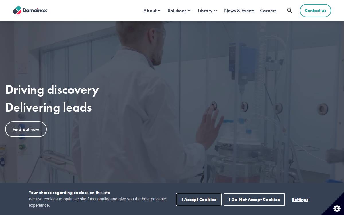Domainex website preview