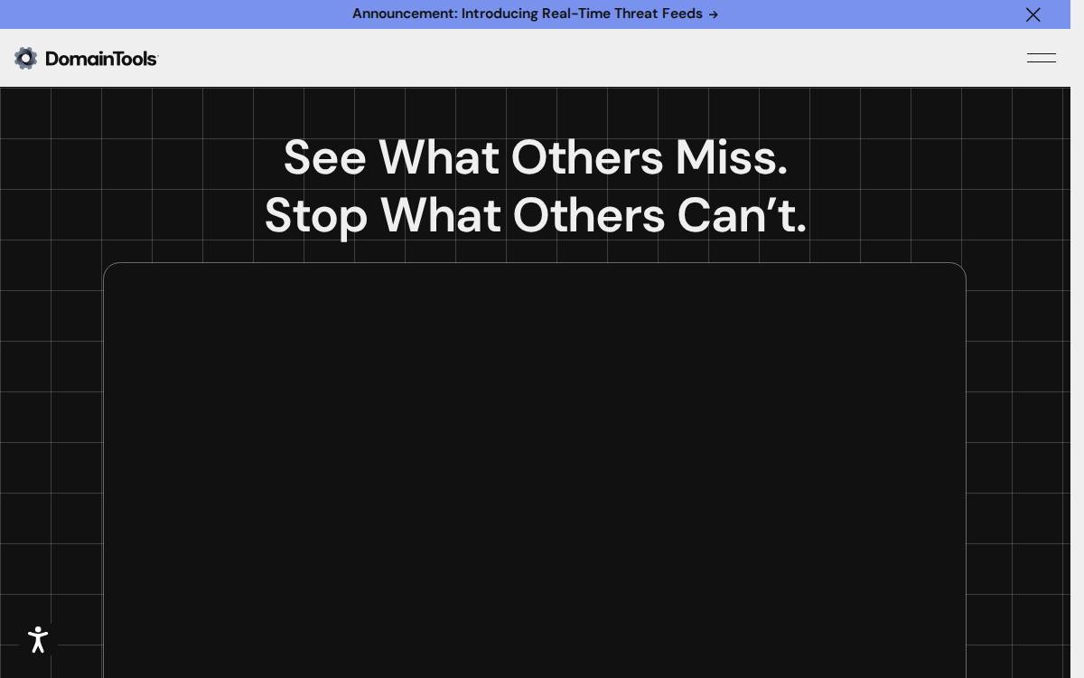 DomainTools, LLC website preview