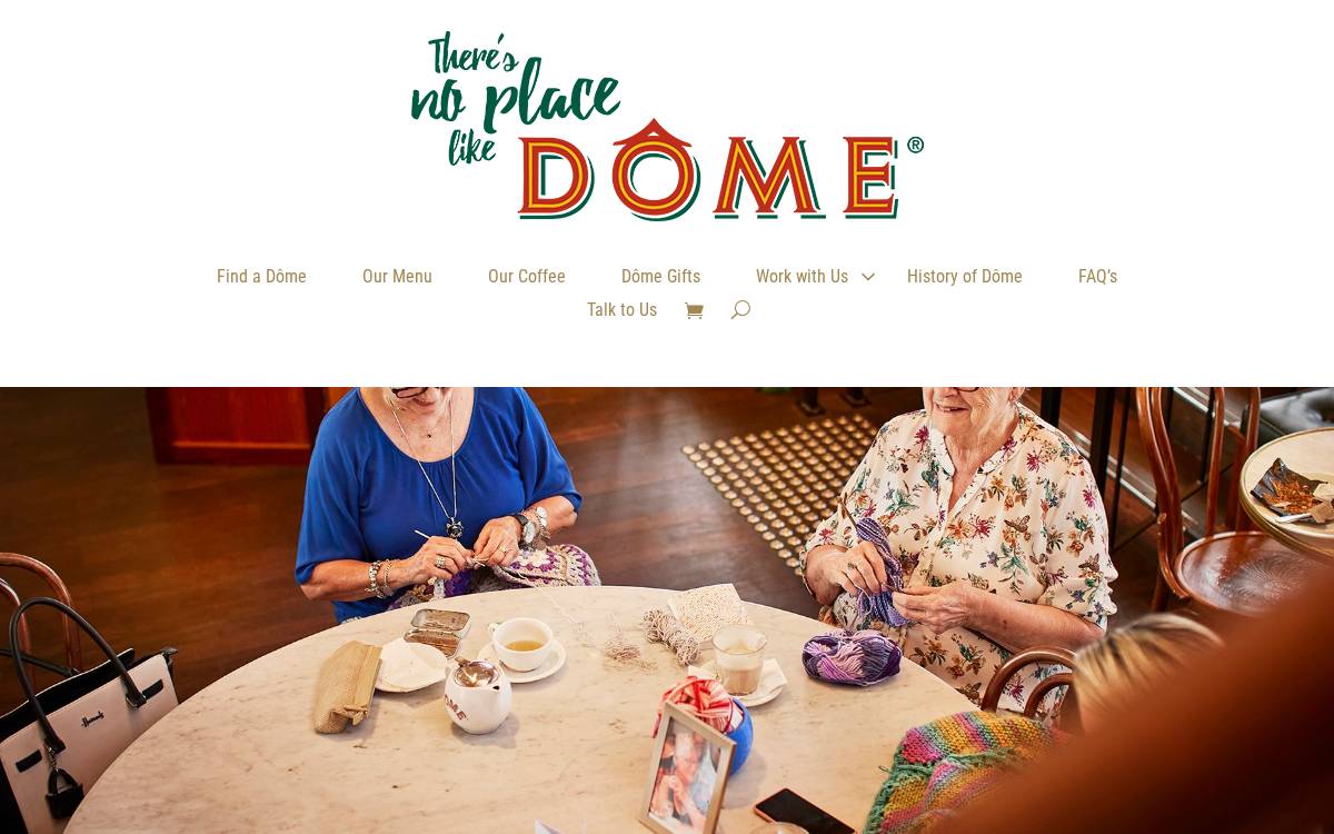 Dome Coffee website preview