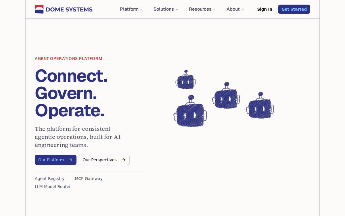 Dome Systems website preview