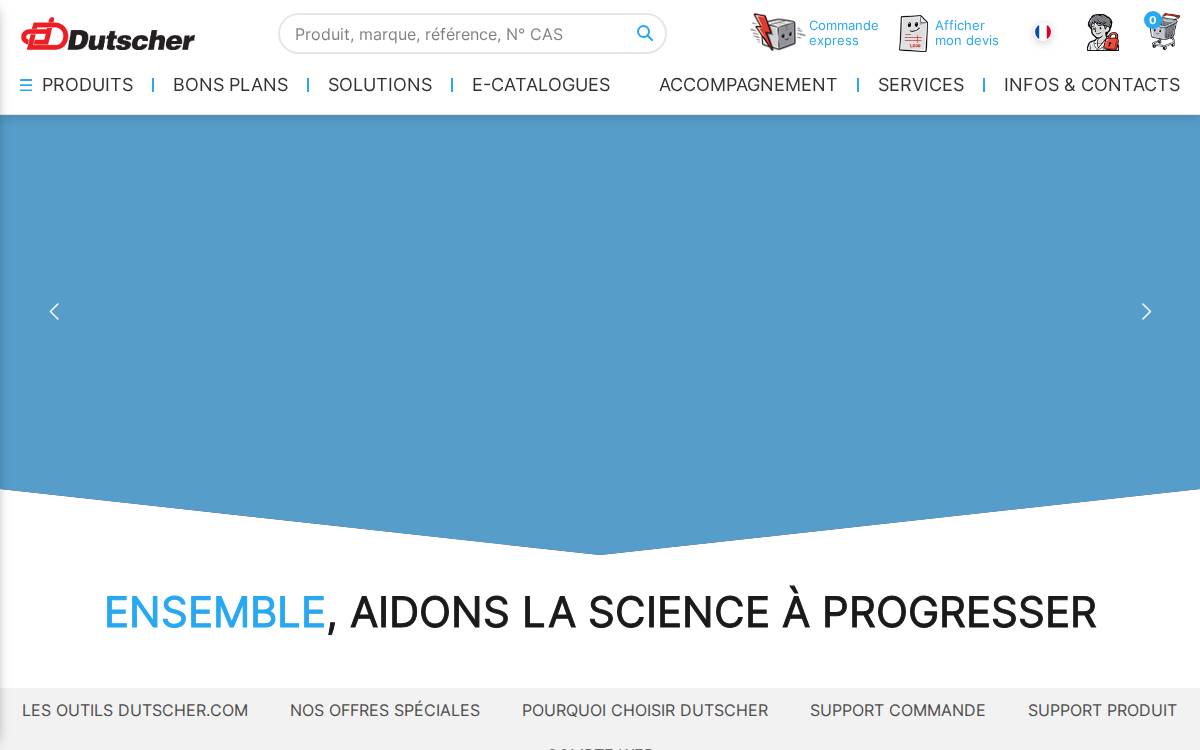 Dominique Dutscher website preview