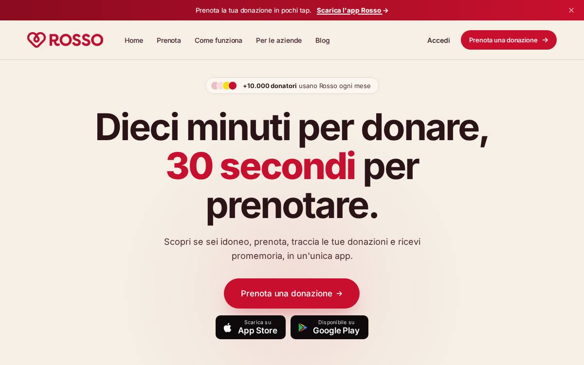 Donarosso website preview