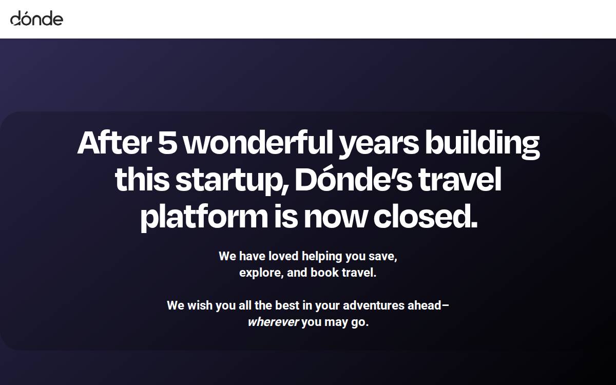 Donde website preview