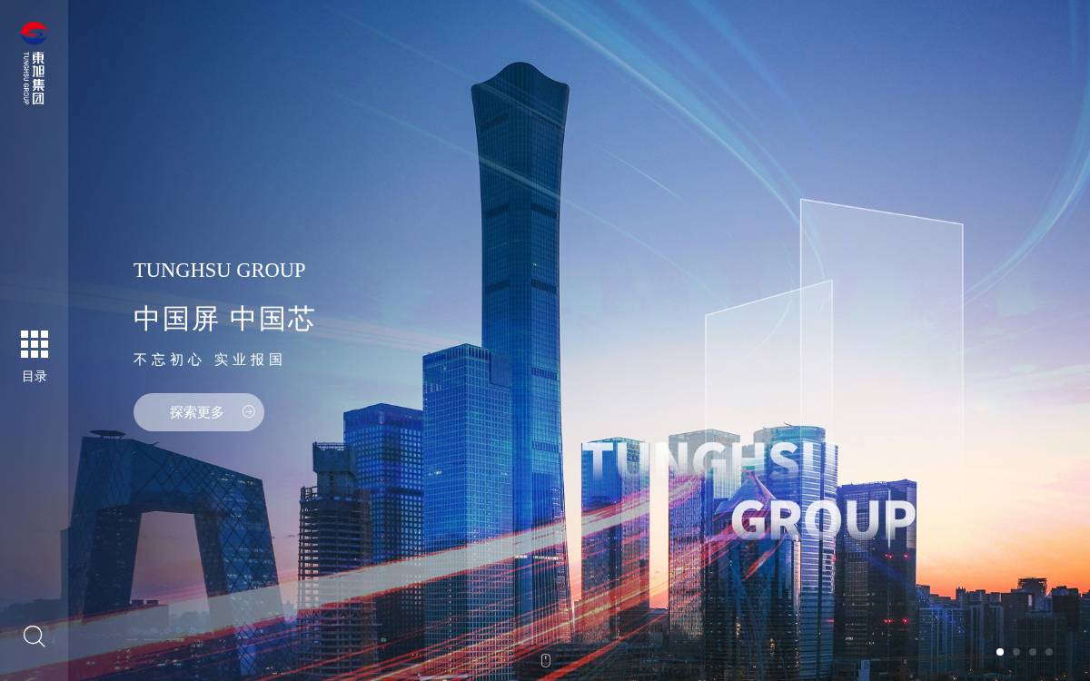 东旭光电 (Dongxu) website preview