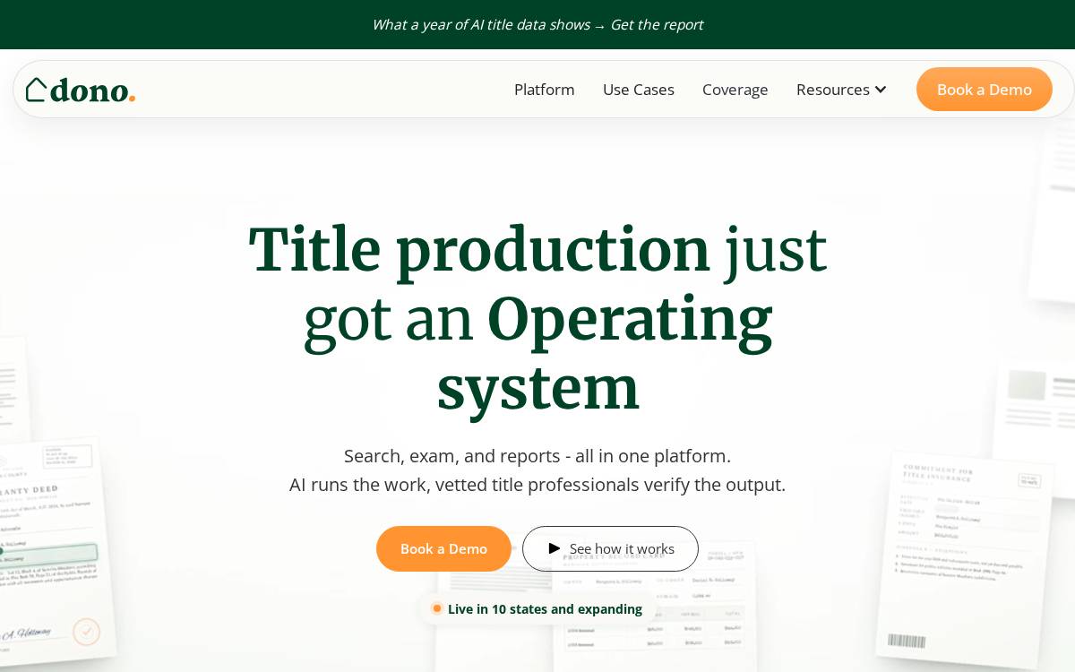 Dono website preview