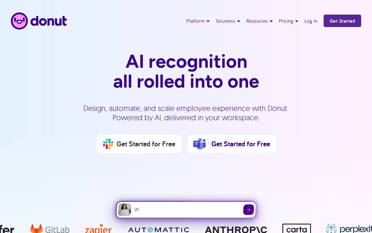 Donut website preview