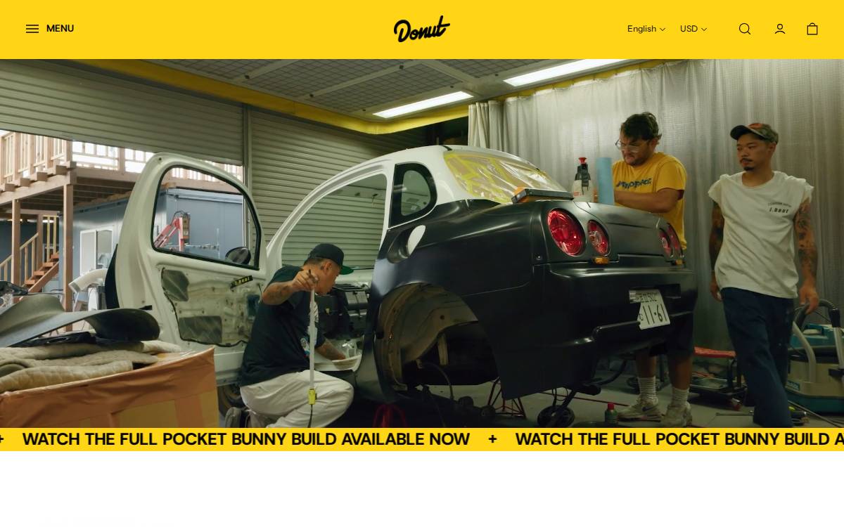 Donut Media website preview