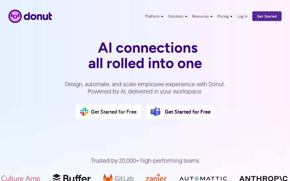 Donut website preview
