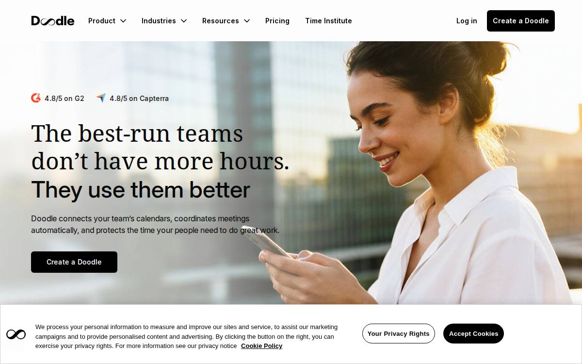 Doodle website preview
