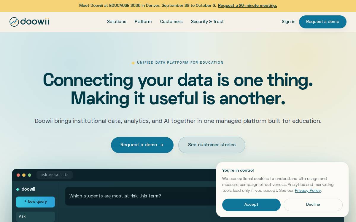 Doowii website preview