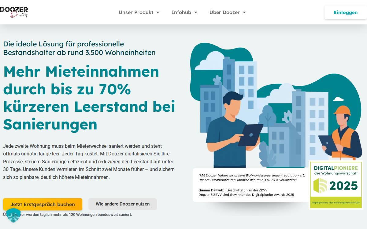 Doozer website preview