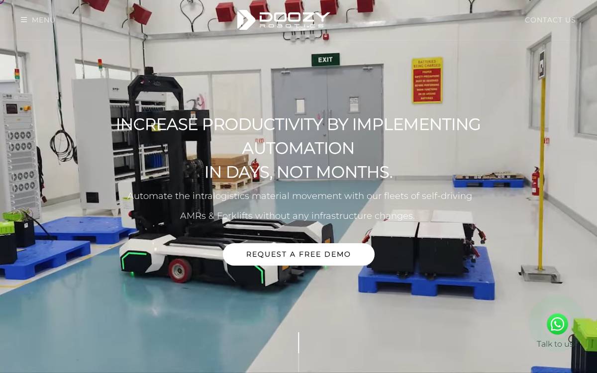 Doozyrobotics website preview