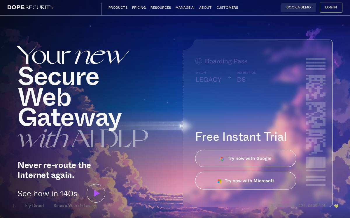 dope.security website preview