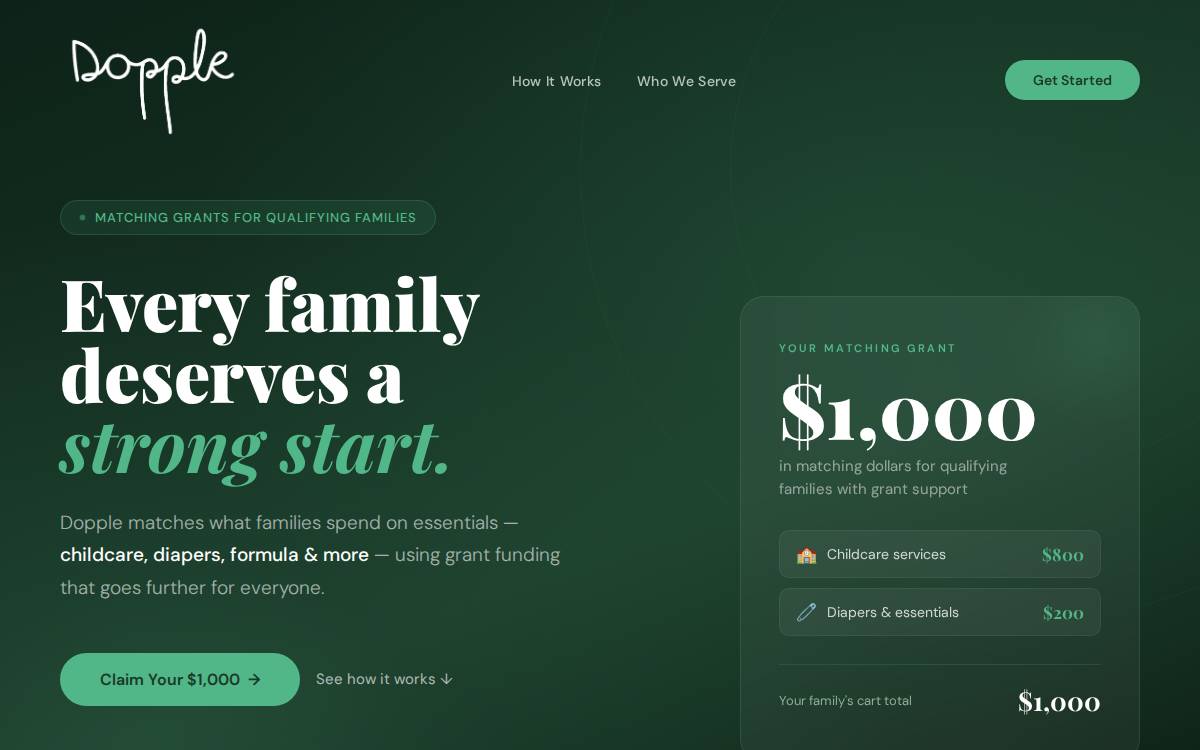 Dopple website preview