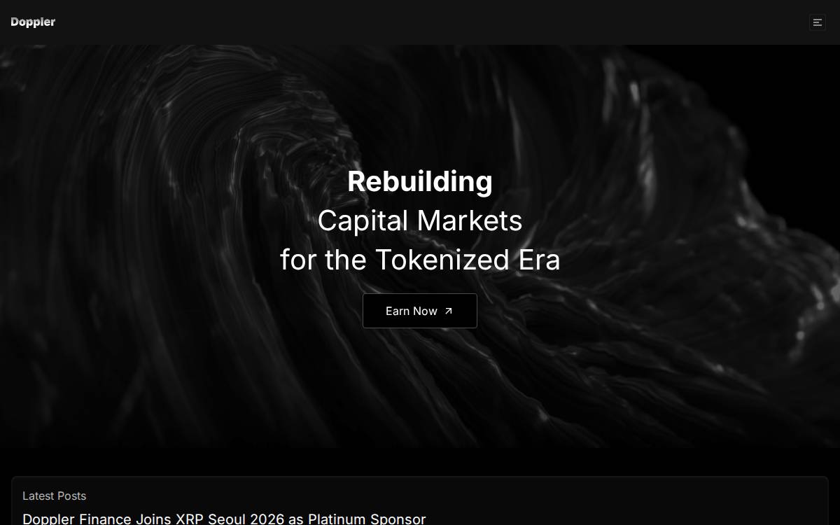 Doppler Finance website preview