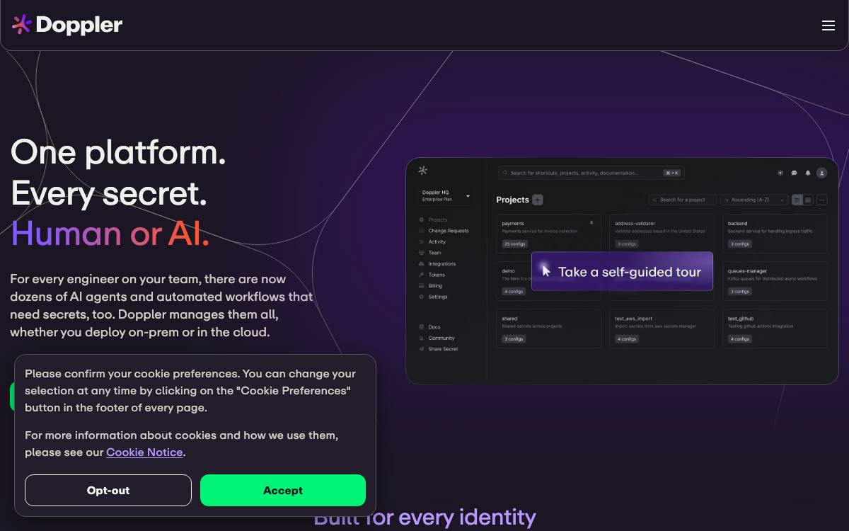Doppler website preview