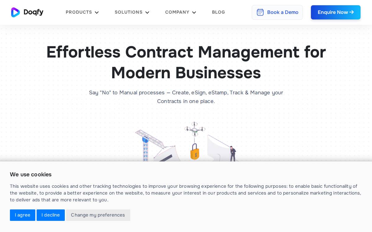 Doqfy website preview