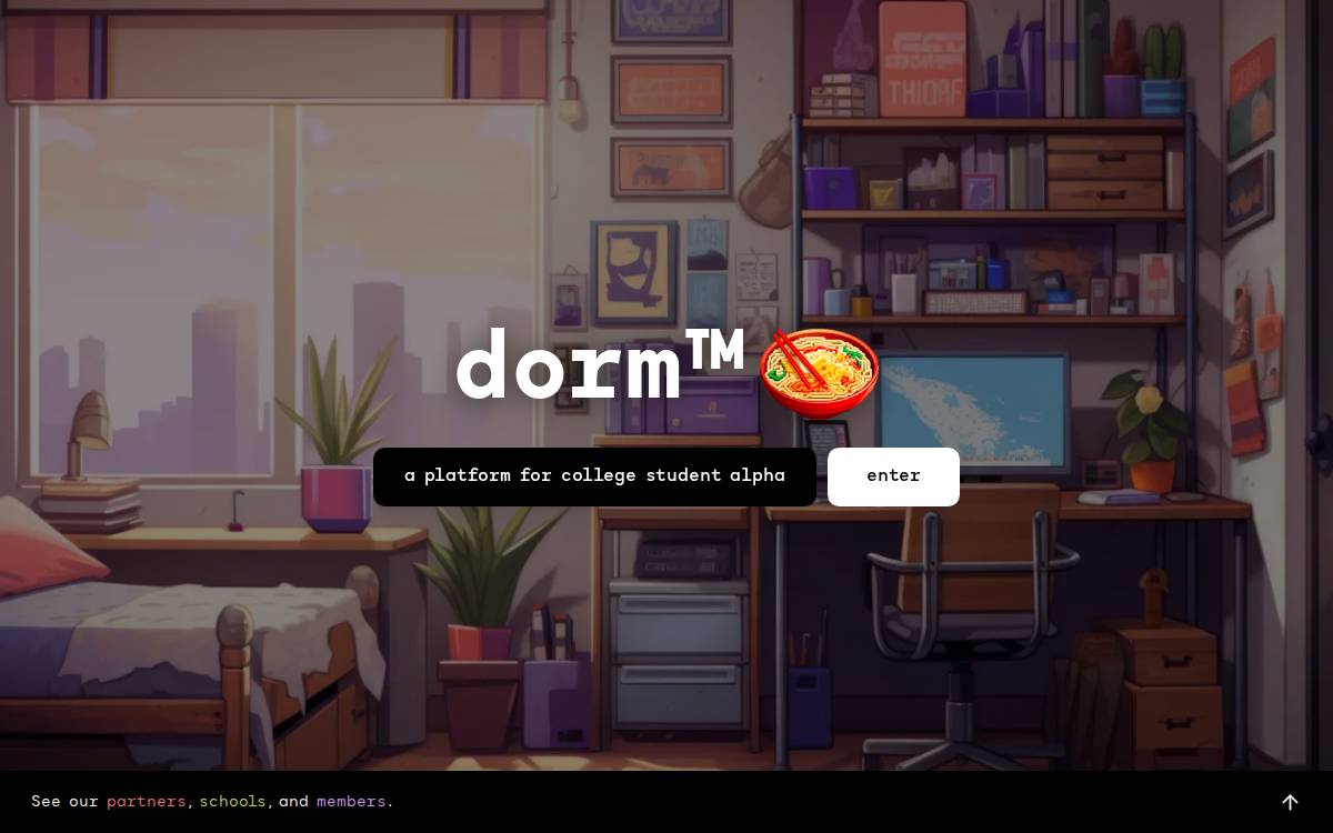 Dorm™ Private website preview