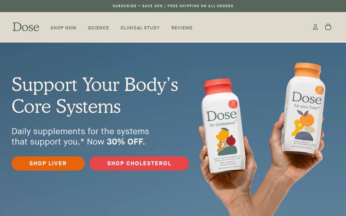 Dosedaily website preview