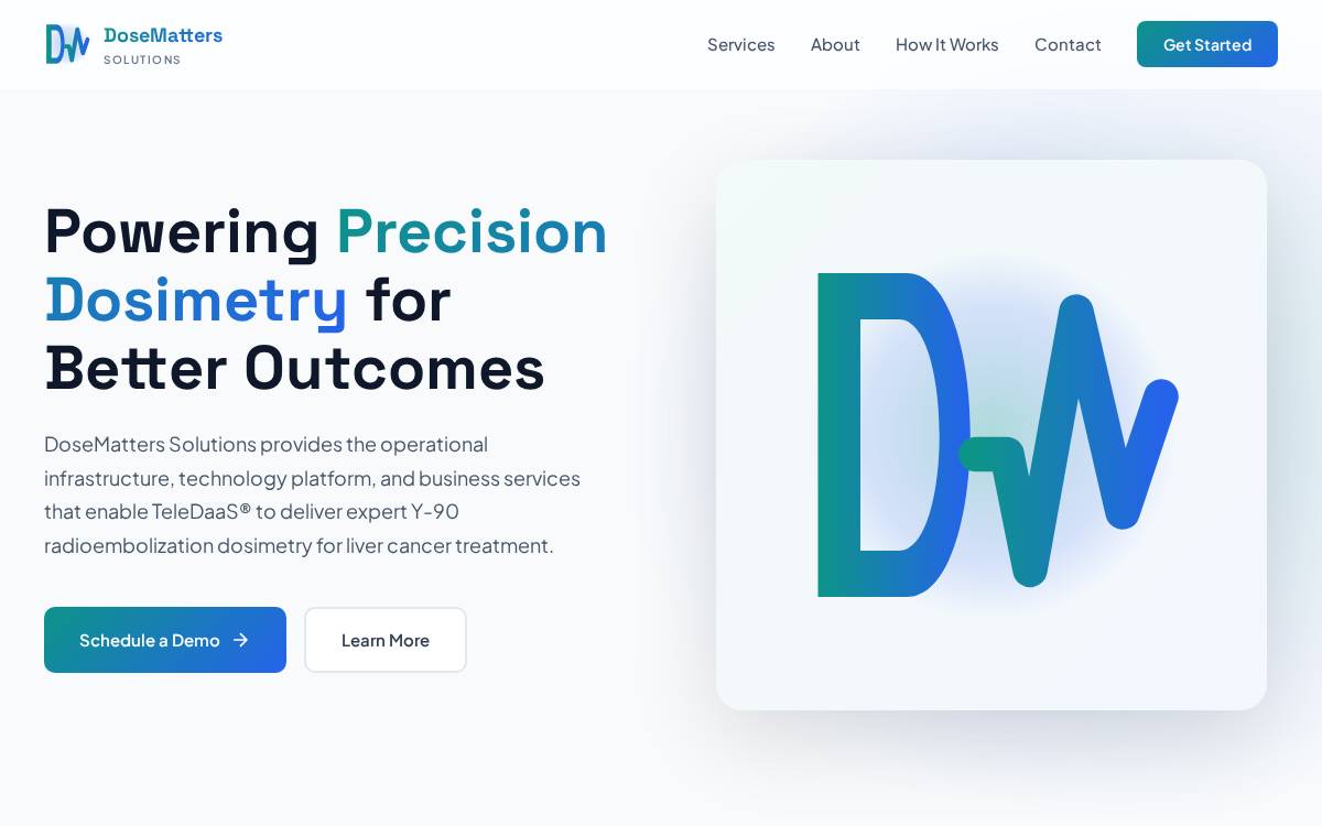 DoseMatters Solutions website preview