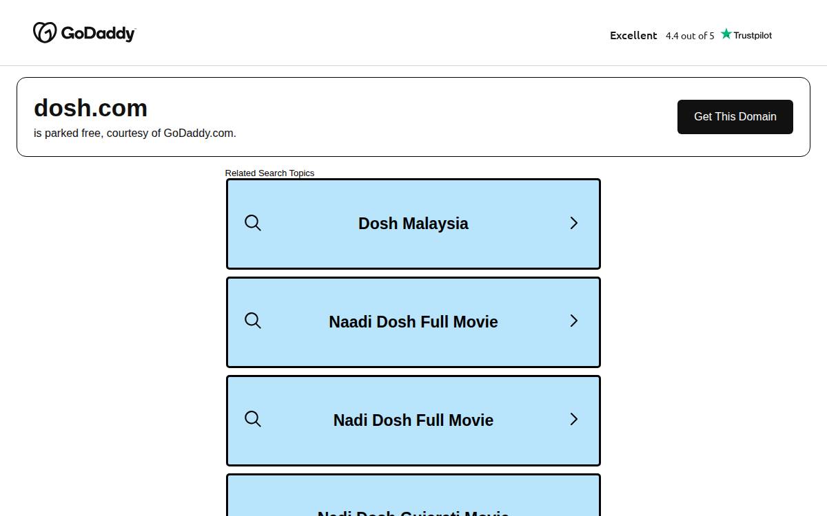 Dosh website preview