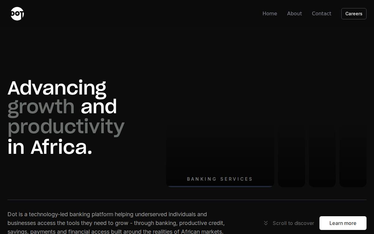 Dot website preview