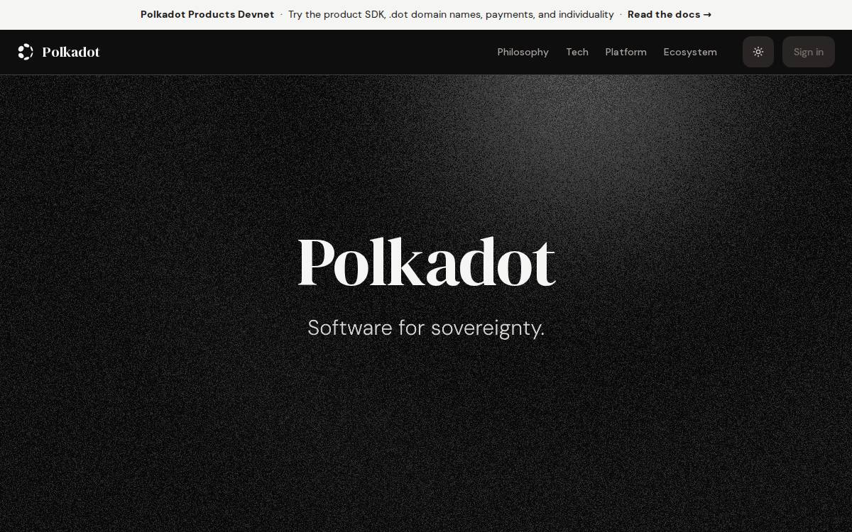 DOT website preview