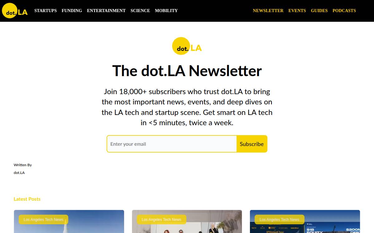 Dot website preview