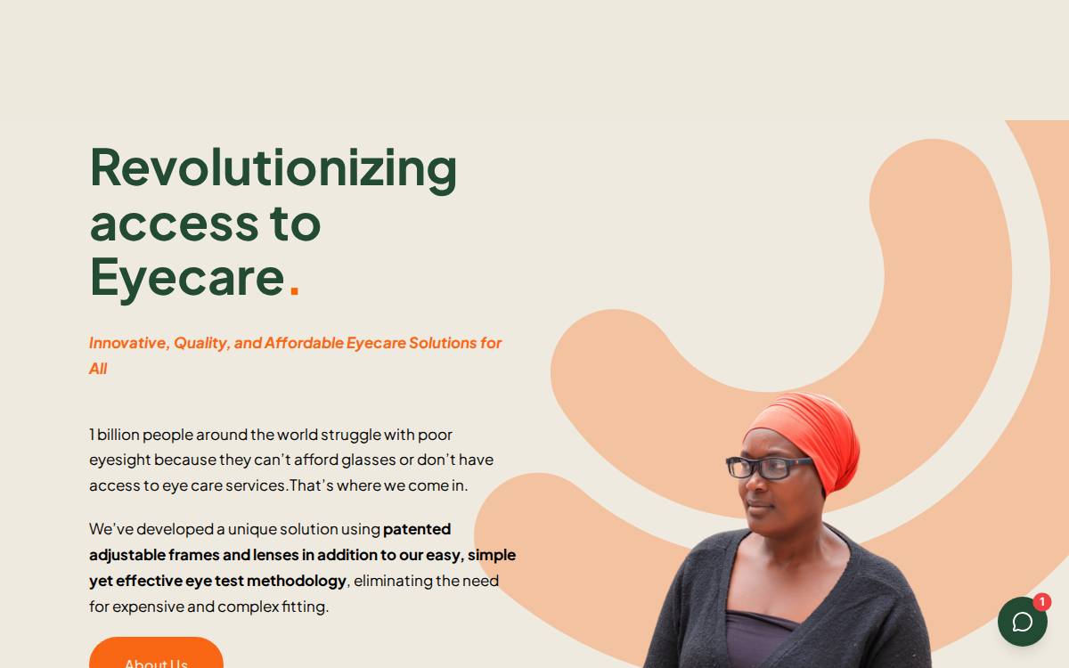 Dot Glasses website preview