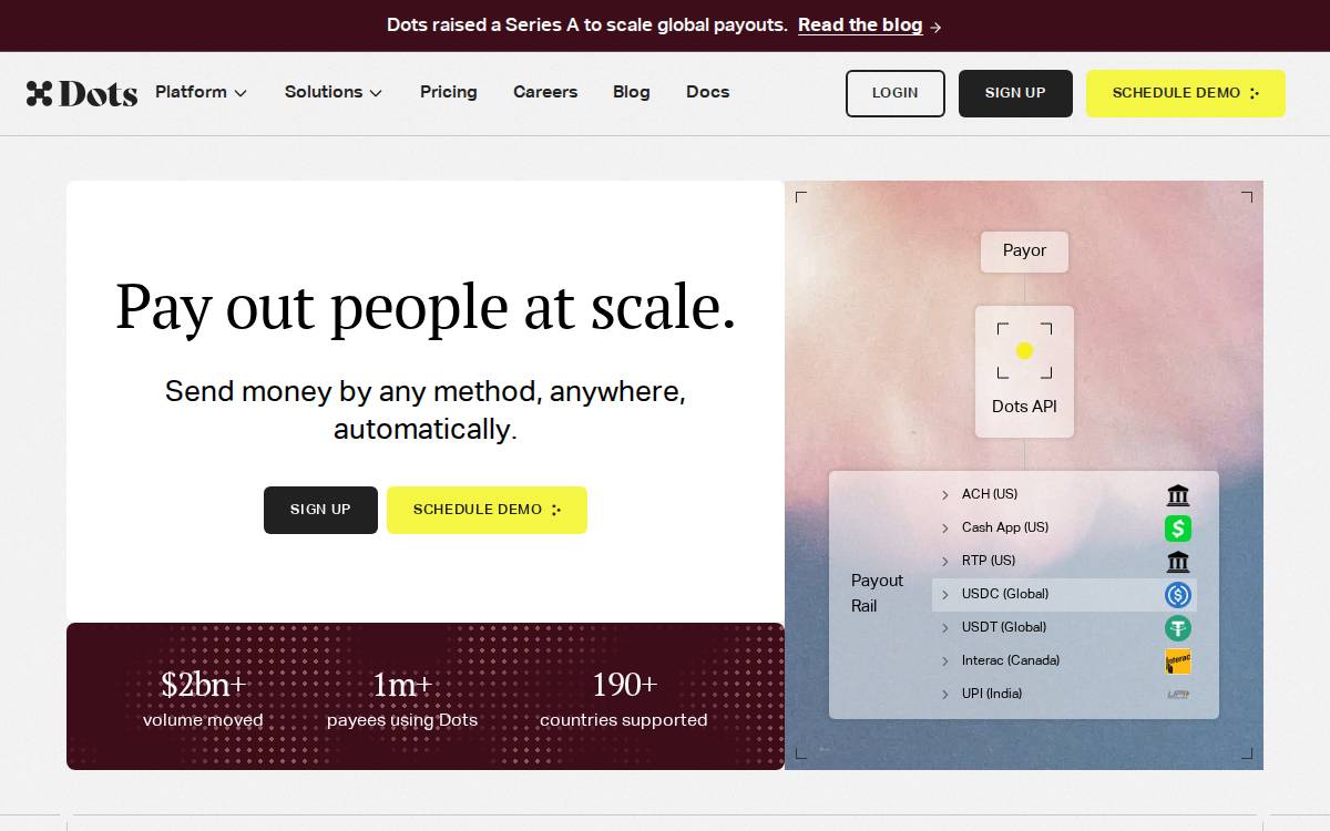 Dots 💸 website preview