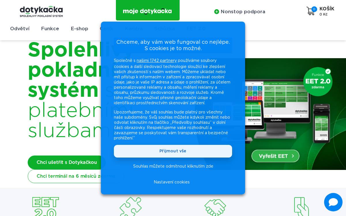 Dotykacka website preview